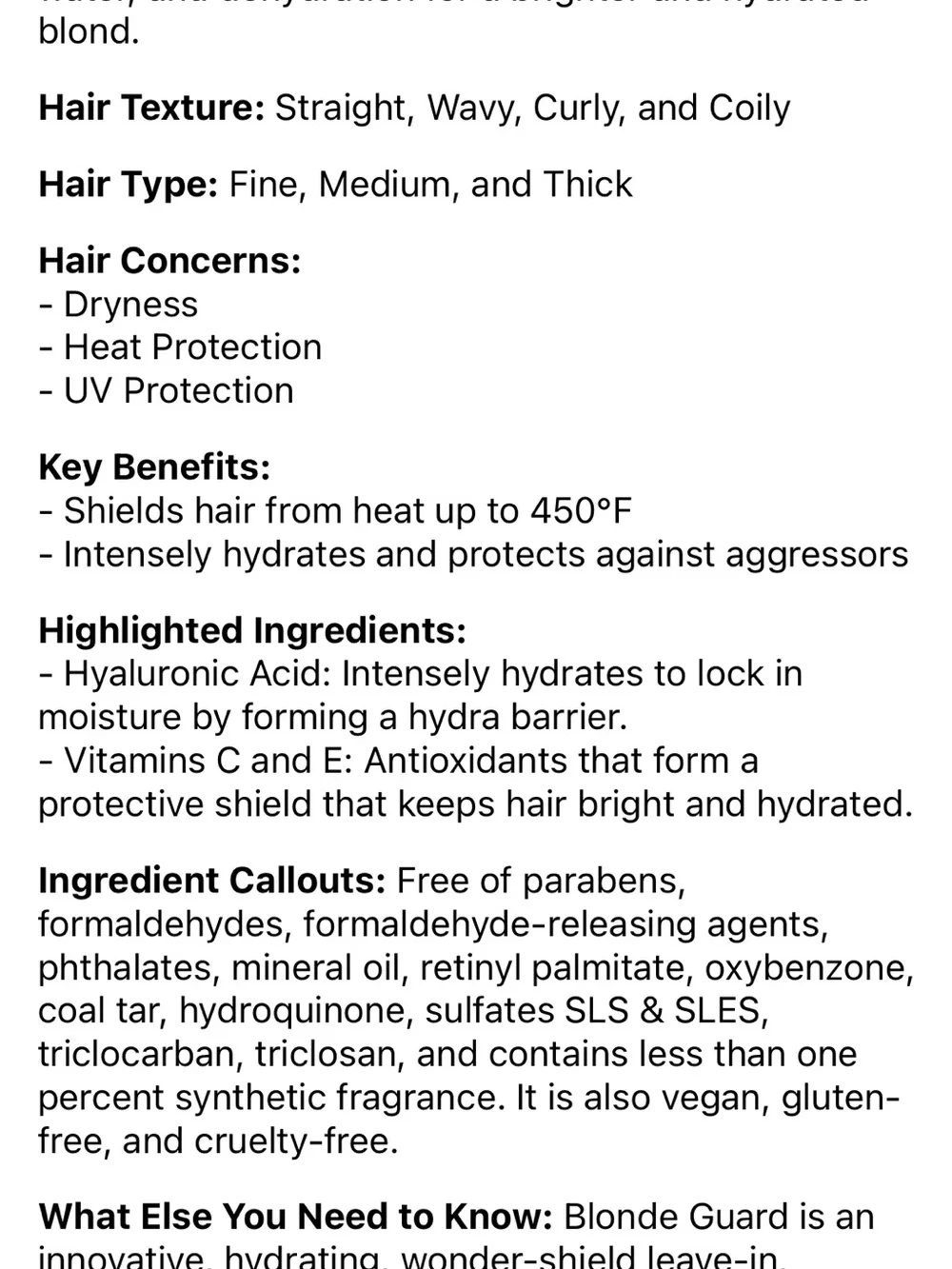 Kerastase Blond Absolu Hair Shield - Lavender Bottle